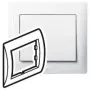 Legrand Galea Life 1-fach Abdeckrahmen, Ultraweiß