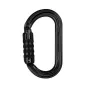 Petzl OK Triact-Lock schwarzer Aluminium-Karabiner oval