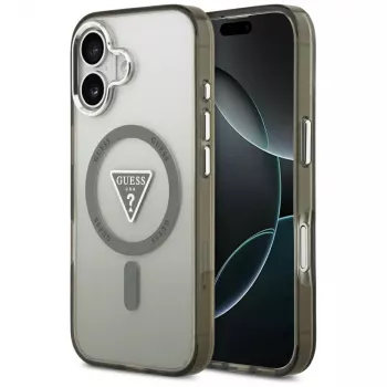 GUESS IML Gradient Triangle Logo MagSafe-Hülle für iPhone 17 - Khaki