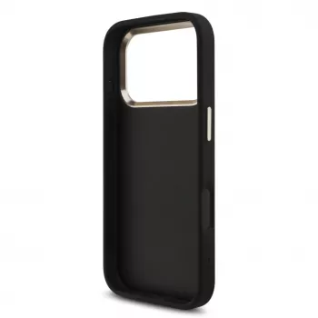 GUESS 4G Big Logo Classic Hard Case für iPhone 17 Pro / 18 Pro - Schwarz & Gold