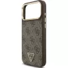GUESS 4G Triangle Logo MagSafe Hülle für iPhone 17 Pro Max - Braun & Gold