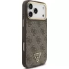 GUESS 4G Triangle Logo MagSafe Hülle für iPhone 17 Pro Max - Braun & Gold