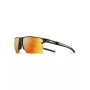 Julbo Outline - L Sonnenbrille, Spectron 3CF-Glas, schwarz/grauer Rahmen, Kategorie 3, UV-Schutz, für Radsport und Laufen