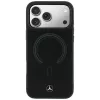 Mercedes Leder 3D MagSafe Hülle für iPhone 18 Pro Max / 17 Pro Max - Schwarz