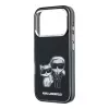 Karl Lagerfeld IML Karl & Choupette Bodies Sketch Print MagSafe-Hülle für iPhone 18 Pro / 17 Pro - Schwarz