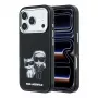 Karl Lagerfeld IML Karl & Choupette Bodies Sketch Print MagSafe-Hülle für iPhone 18 Pro / 17 Pro - Schwarz