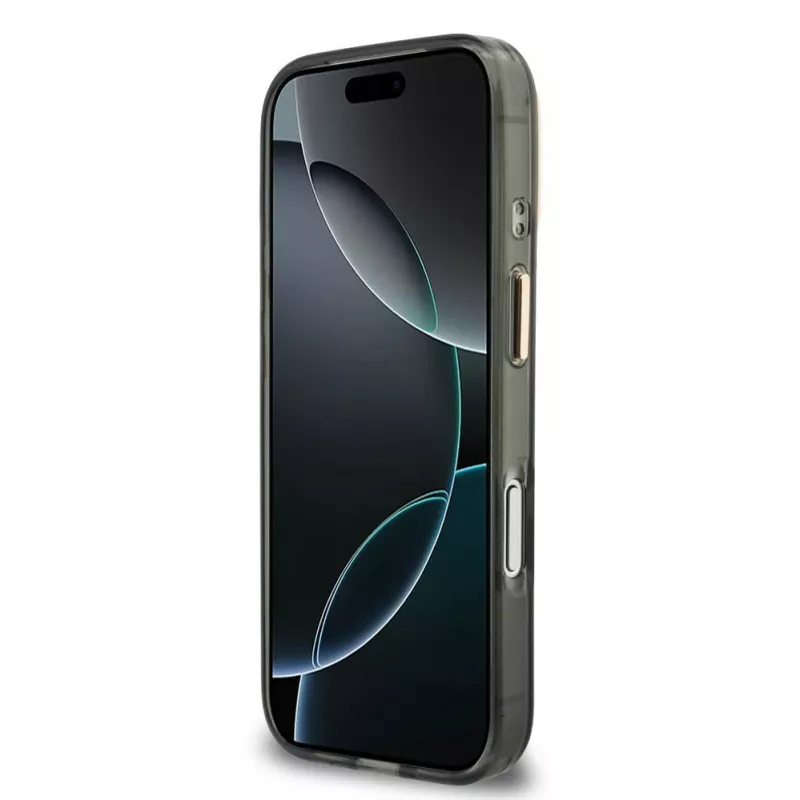 GUESS IML 4G Script Metal Case für iPhone 18 Pro Max / 17 Pro Max - Schwarz