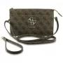 Guess Phone Pouch 4G Big Logo - braune Crossbody-Tasche mit Kartenfächern