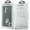 Karl Lagerfeld Saffiano Karl & Choupette Pin-Hülle für Samsung Galaxy Z Fold 8 Ultra - Schwarz