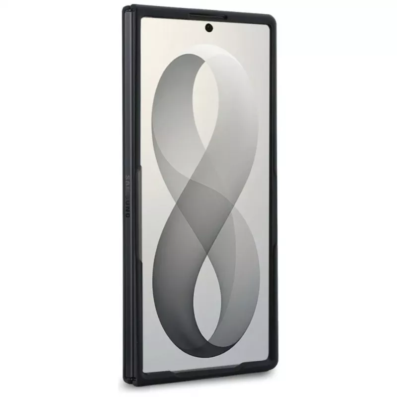 Karl Lagerfeld Saffiano Karl & Choupette Pin-Hülle für Samsung Galaxy Z Fold 8 Ultra - Schwarz