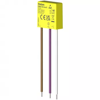 THEBEN THE DIMAX 540 plus B Universeller Unterputz-Dimmer für Glühlampen, Halogen- und LED-Lampen, 400 W, Tastersteuerung, Weiß