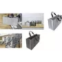 SIGEL Business Desk Sharing Bag Basic L grau Filz (Polyester) mit 2 Tragegriffen