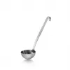 GEFU Baseline Schöpfkelle 9 cm, schwarzer Nylonkopf, ergonomischer PP-Griff, hitzebeständig bis 270°C, spülmaschinenfest