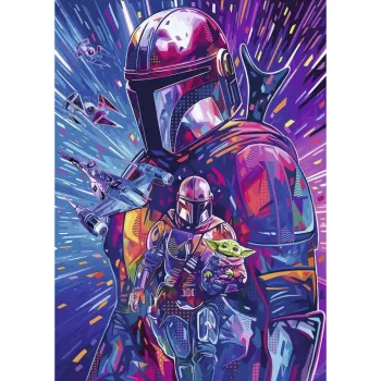 RAVENSBURGER Puzzle Star Wars Hyper Space Collection: The Mandalorian (500 Teile, große Teile)