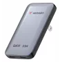 Verbatim Slim GaN-Ladegerät 2 Ports 65W (EU/UK/US) Grau