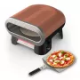 Tefal Elektrischer Pizzaofen mit Pizzaschneider, 1200 W, 30 cm, Schwarz/Rot