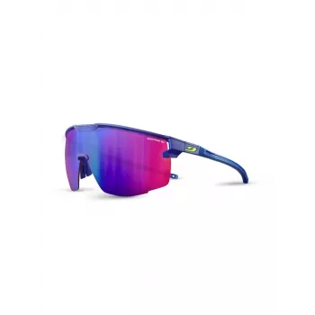 Julbo Ultimate Spectron 3 HD Sonnenbrille - Schwarz/Lila Rahmen, Graue Flash-Linse, Kat. 3