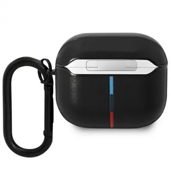 BMW BMA322PVTK AirPods 3. Generation Hülle Schwarz Leder Geschwungene Linie