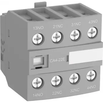 ABB CA4-40E Hilfsschaltblock, 4 NO, Frontbefestigung, Schraubklemmen