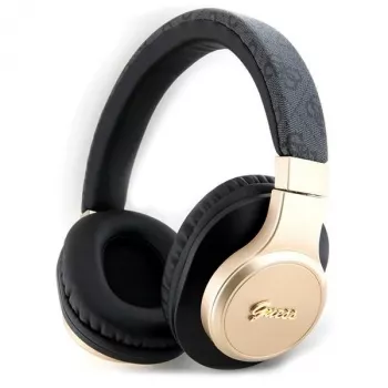 GUESS GUBH604GEMK Bluetooth Over-Ear Kopfhörer Schwarz 4G Script