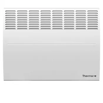 Elektrischer Konvektorheizer CMG-TLC/OM2 1000W Weiß Wandmontiert mit elektronischem Thermostat, IP24, 24/7-Programmierung, Fenster-offen-Erkennung, Pilotdraht