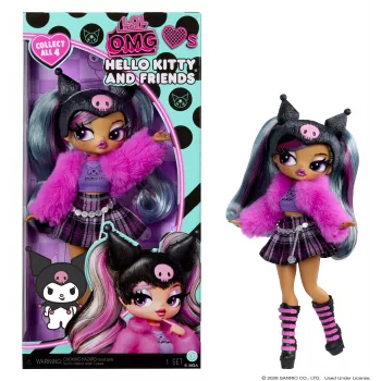 MGA L.O.L. Surprise O.M.G. Hello Kitty & Friends - Kuromi Modepuppe