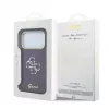 GUESS 4G Script Metal Rückseiten-Schutzhülle für Apple iPhone 18 Pro / 17 Pro - Burgunderrot