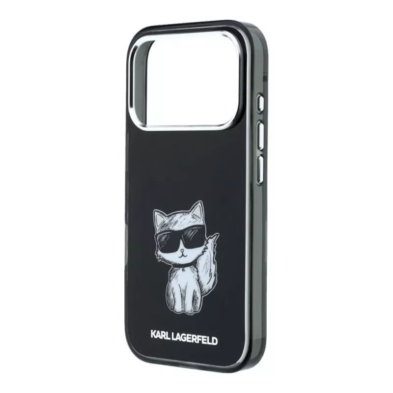 Karl Lagerfeld IML Choupette Body Sketch Print MagSafe-Hülle für iPhone 18 Pro Max / 17 Pro Max - Schwarz