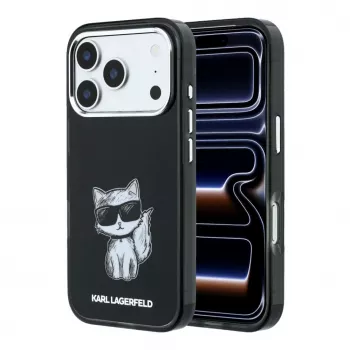 Karl Lagerfeld IML Choupette Body Sketch Print MagSafe-Hülle für iPhone 18 Pro Max / 17 Pro Max - Schwarz