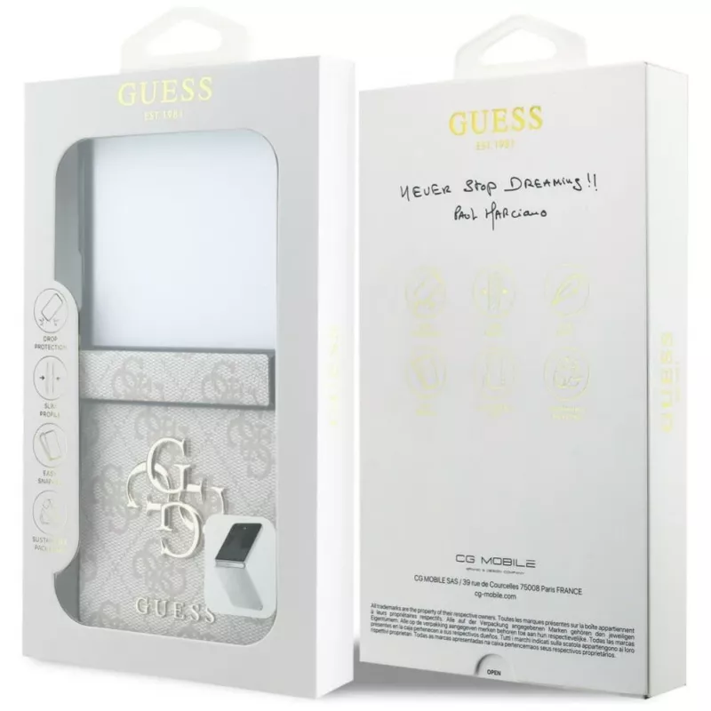 GUESS 4G Big Logo Hard Case für Samsung Galaxy Z Flip5 - Pink