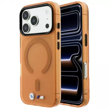 BMW M IML Frosted Metal Logo & Trims MagSafe Hülle für iPhone 18 Pro Max / 17 Pro Max - Orange