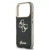 GUESS IML 4G Script Metal Hülle für iPhone 18 Pro / 17 Pro - Schwarz
