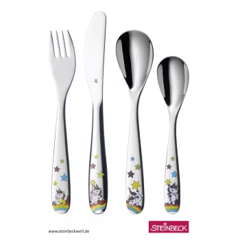 WMF Unicorn Kinderbesteck-Set 4-teilig Silber
