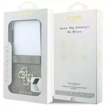 GUESS Big 4G Logo Hard Case für Samsung Galaxy Z Flip4 - Braun