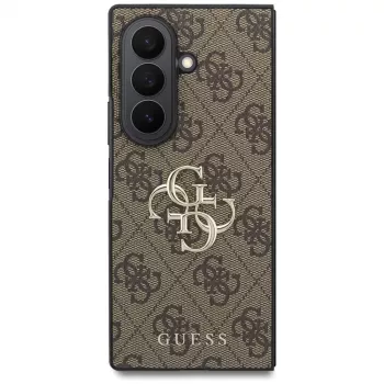Guess Big 4G Logo Hülle für Samsung Galaxy Z Fold 8 Ultra - Braun
