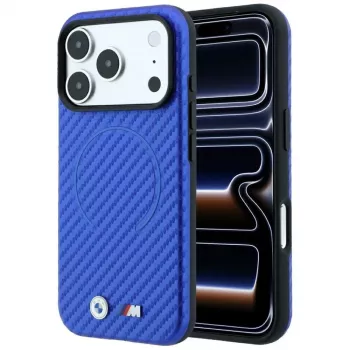 BMW M Carbon Printed Ring MagSafe Hülle für iPhone 18 Pro Max / 17 Pro Max - Blau