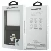 Karl Lagerfeld Karl & Choupette Saffiano Pins Hülle für Samsung Galaxy Z Flip5 - Schwarz