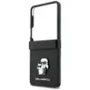 Karl Lagerfeld Karl & Choupette Saffiano Pins Hülle für Samsung Galaxy Z Flip5 - Schwarz