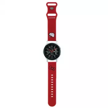 Hello Kitty Universelles Silikon-Armband 22mm Roter Kitty-Kopf