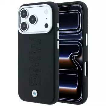 BMW Sign Deboss Quilted Metal Logo MagSafe-Hülle für iPhone 18 Pro Max, Anthrazit