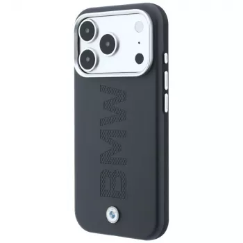 BMW Signature Centered Deboss MagSafe Case für iPhone 18 Pro / 17 Pro - Grau