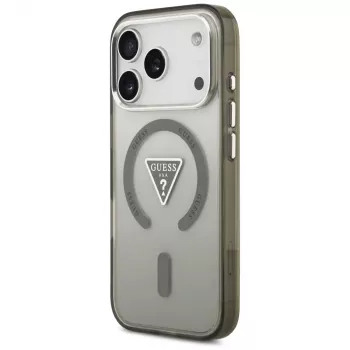 GUESS IML Gradient Triangle Logo MagSafe Hülle für iPhone 17 Pro Max - Khaki
