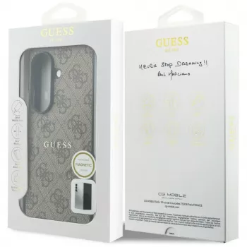 GUESS 4G Classic MagSafe-Hülle für Samsung Galaxy Z Fold 8 Ultra - Braun