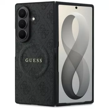 Guess 4G Classic MagSafe Hülle für Samsung Galaxy Z Fold 8 Ultra - Schwarz