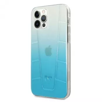 Mercedes-Benz MEHCP12LCLGBL iPhone 12 Pro Max Hardcase Transparent Line Blau