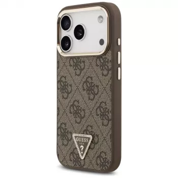 GUESS 4G Triangle Logo MagSafe Hülle für iPhone 17 Pro / 18 Pro - Braun