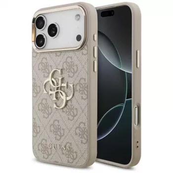 GUESS 4G Big 4G Classic Logo Hülle für iPhone 17 Pro Max / 18 Pro Max - Roségold