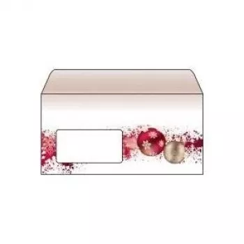 SIGEL DU040 Design-Briefumschläge DL Braun-Rot selbstklebend 50 Stück