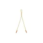 Dynapark Positionssicherungs-Leash 80 cm - 22 kN Polyamid-Gurtband, CE EN 354, genähte Schlaufen mit Kauschen, Gelb/Schwarz