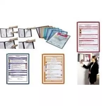 Durable SHERPA PANEL A4 Anzeigerahmen, graues Polypropylen, für SHERPA-Displaysysteme